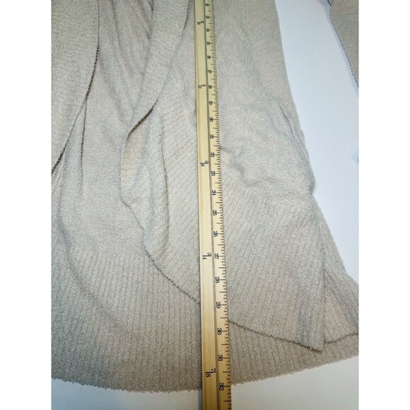 Barefoot‎ Dreams CozyChic Lite Beige Stone Open Front Cozy Cardigan XS/S - Picture 10 of 11